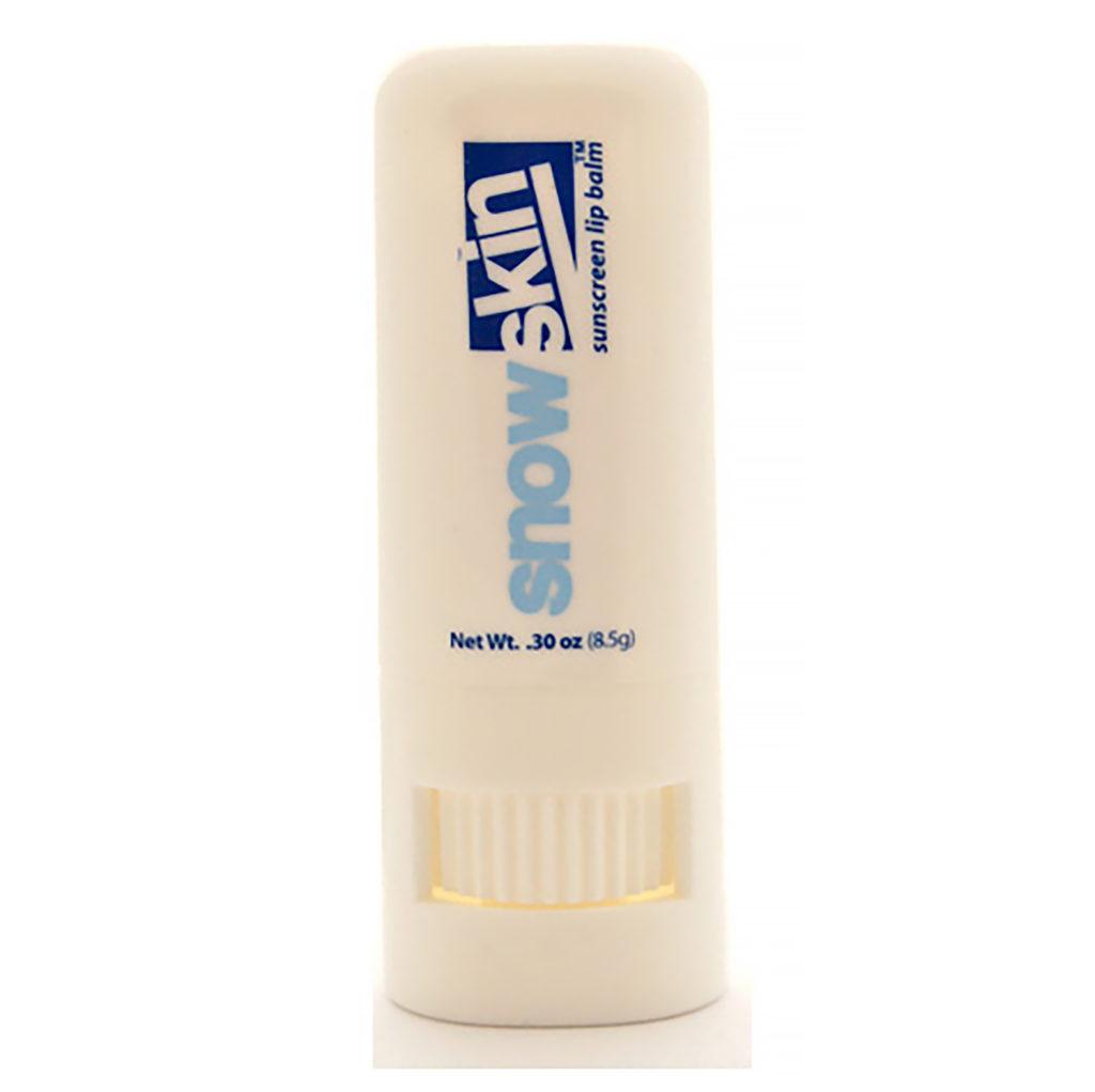 Snowskin SPF 30+ Lip Balm 8.5 gm tube. High UVA/UVB protection.