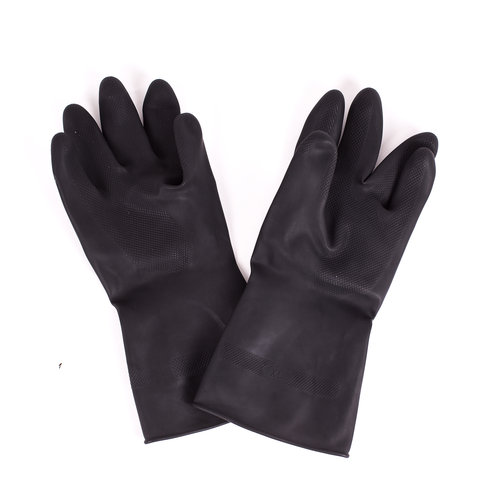 heavy rubber gloves